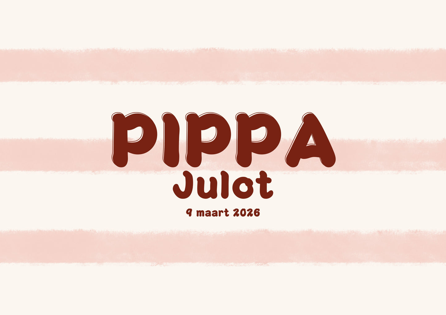 Gepersonaliseerde kinderprint - PIPPA