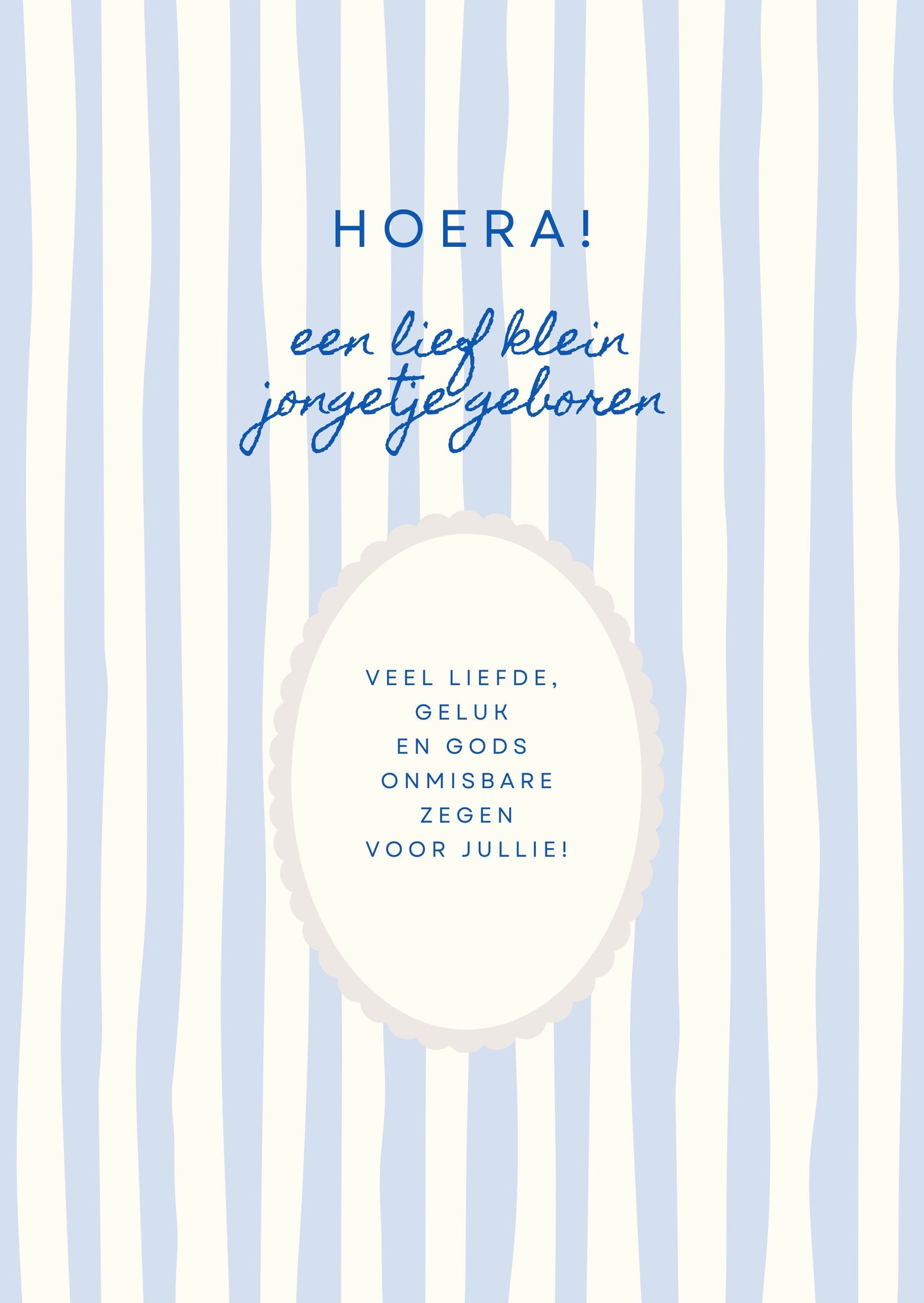 Wenskaart - een lief jongetje