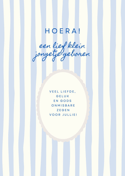 Wenskaart - een lief jongetje