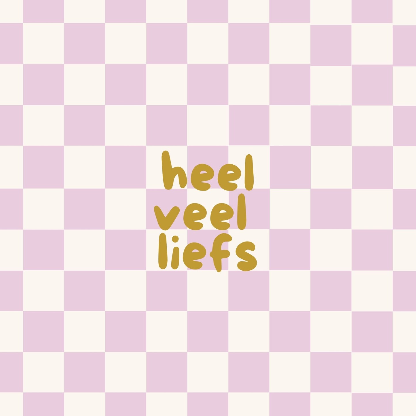 Mini kaartje heel veel liefs