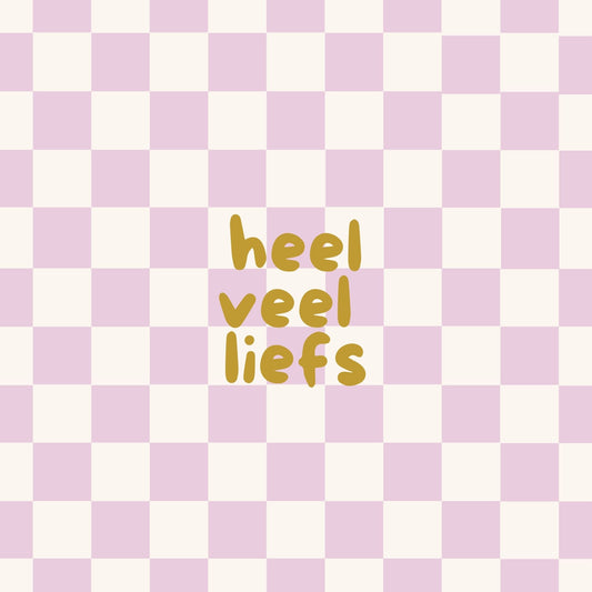 Mini kaartje heel veel liefs