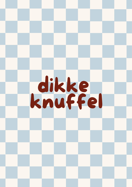Wenskaart - een dikke knuffel