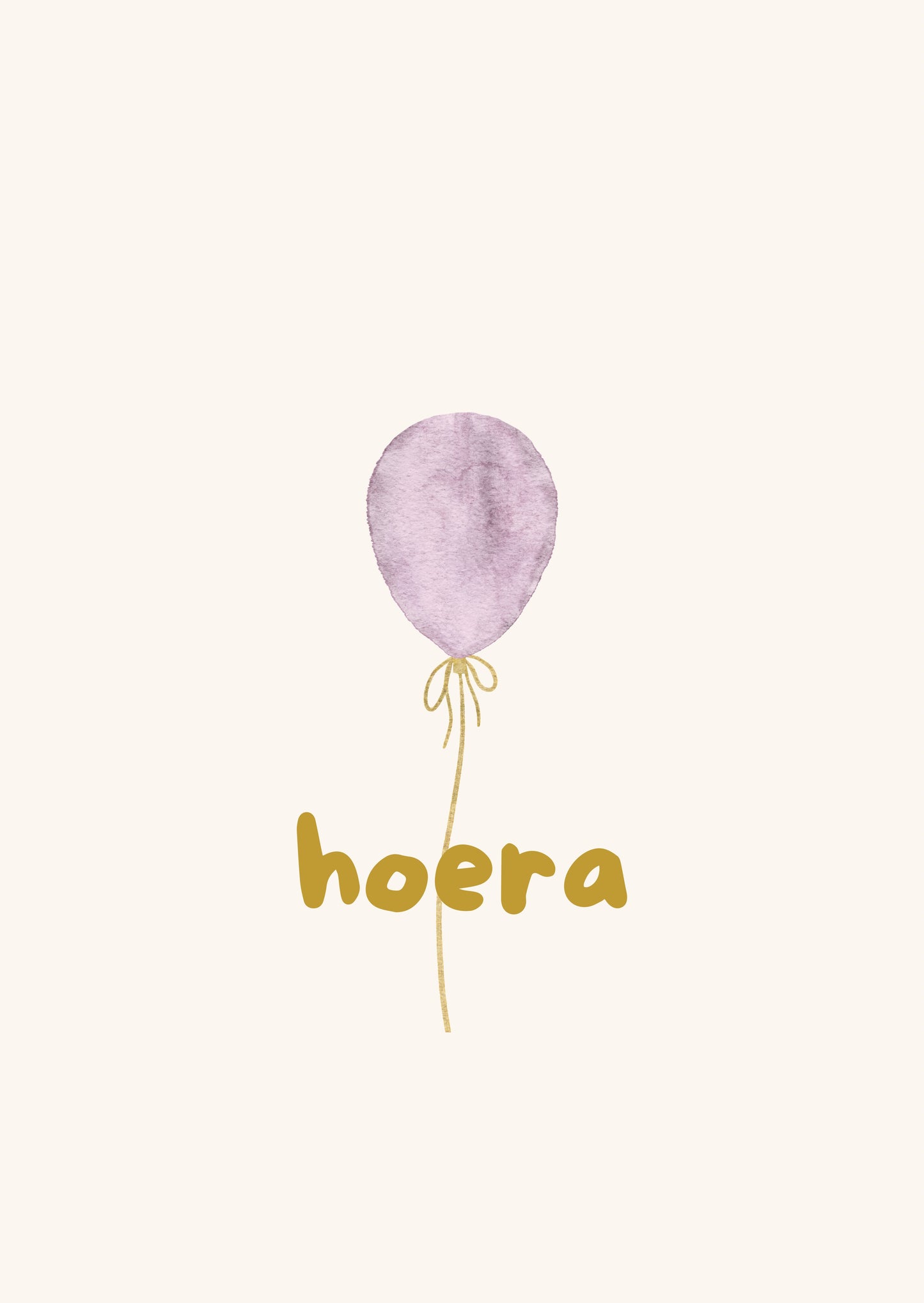 Wenskaart - hoera