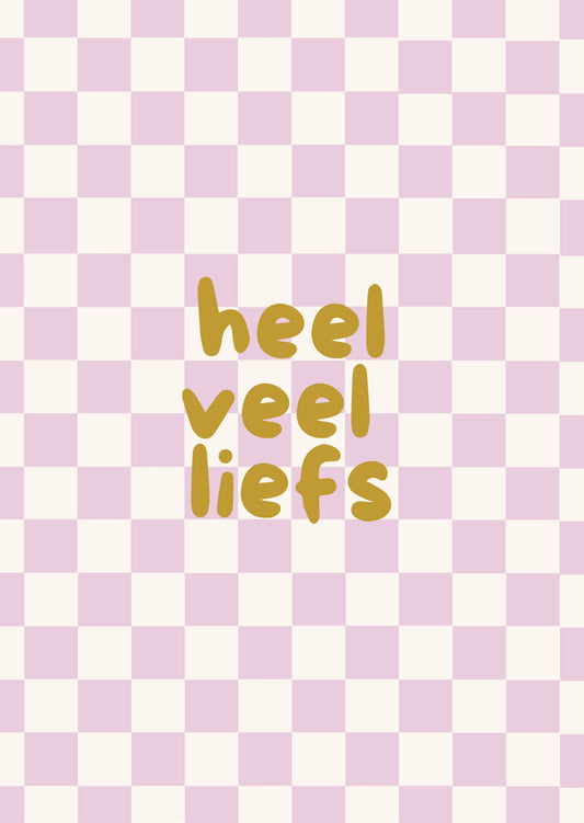 Wenskaart - heel veel liefs